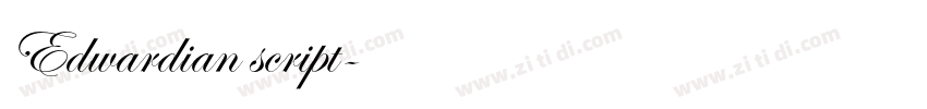 Edwardian script字体转换 Edwardian script字体转换